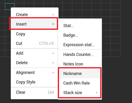 Insert nickname, winrate, stacksize into HUD